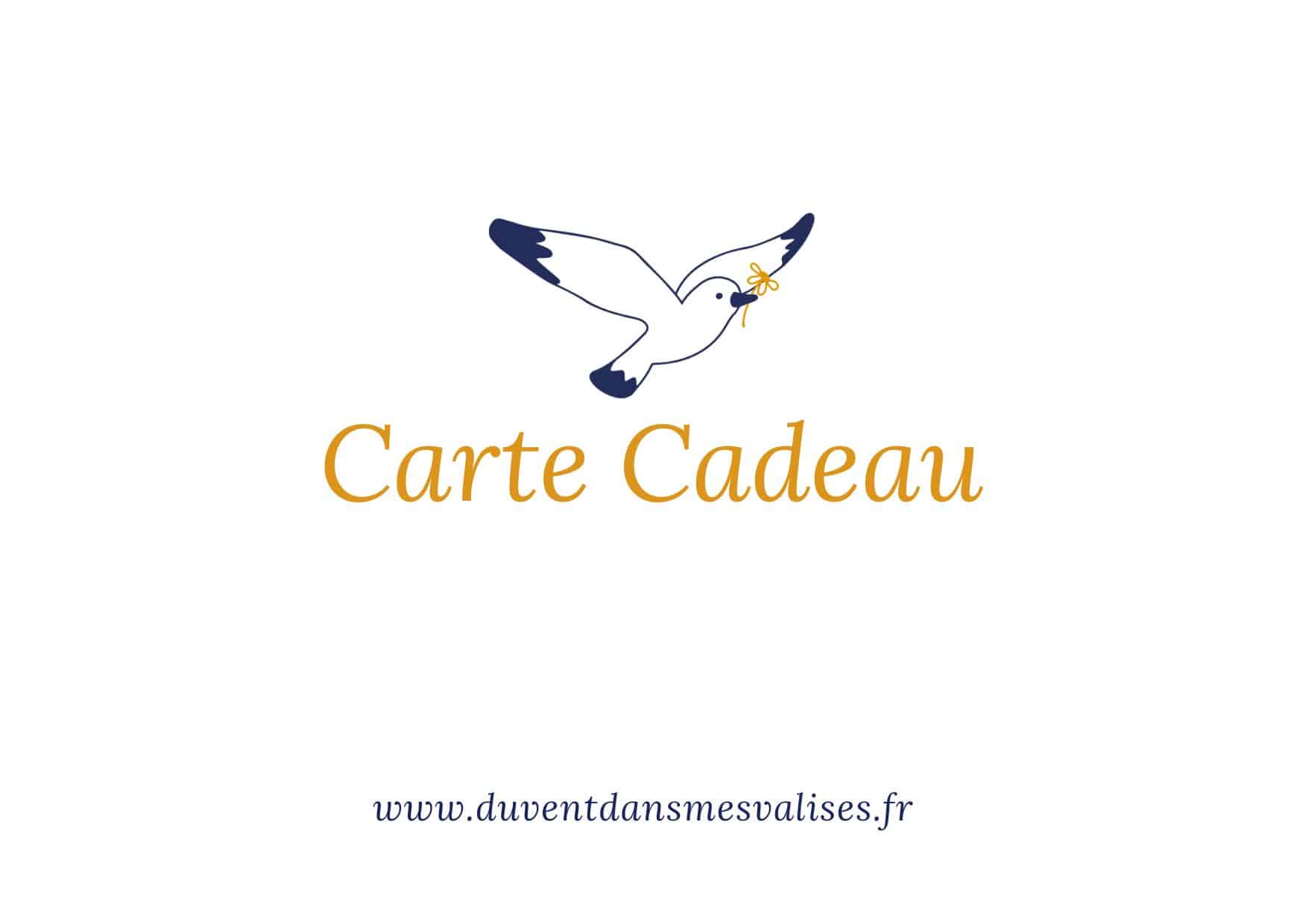 Carte cadeau Du Vent dans mes valises