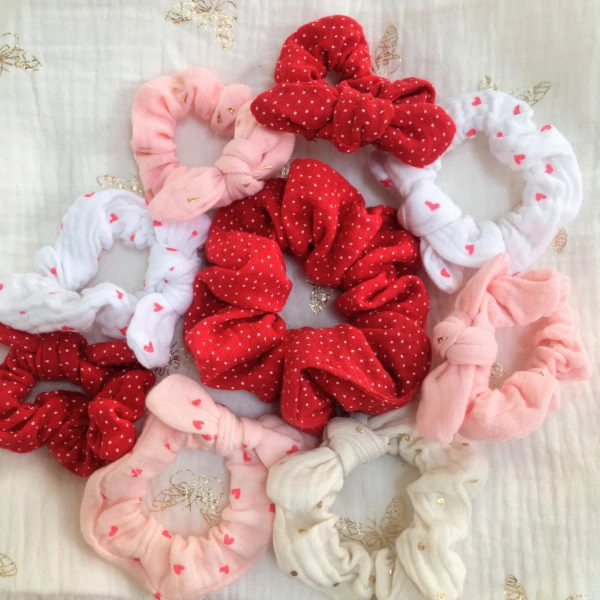 du vent dans mes valises - mini chouchou chou double gaze made in France