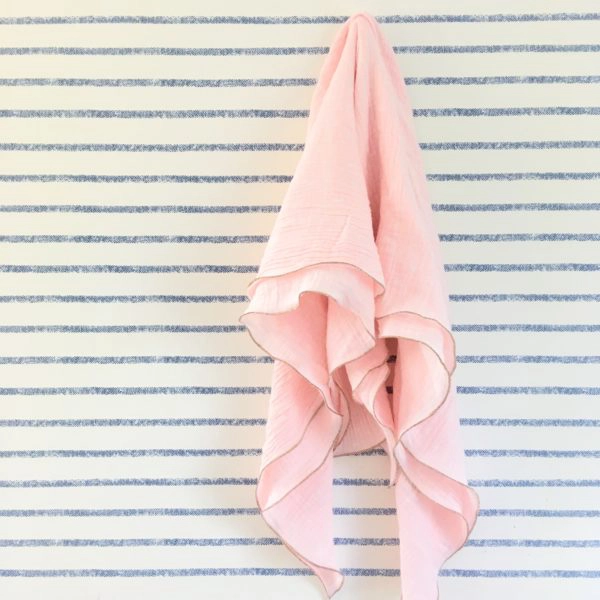 du vent dans mes valises - foulard double gaze fil doré métallisé made in France