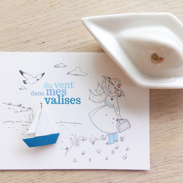 le petit voilier broche poétique bijoux créateur pour l'été made in france - du vent dans mes valises