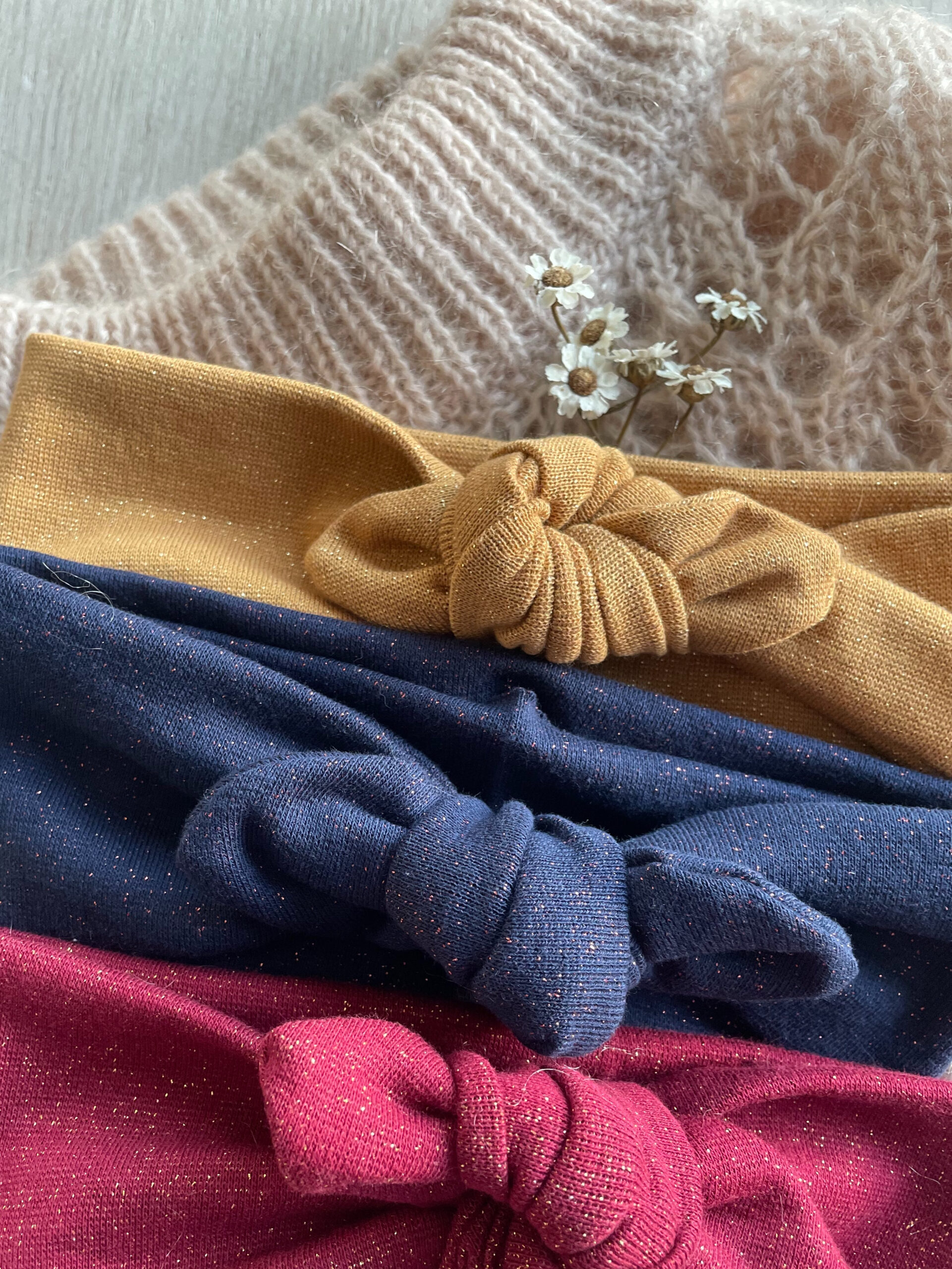 bandeau extensible femme en coton à paillettes fabriqué en France © du vent dans mes valises 19