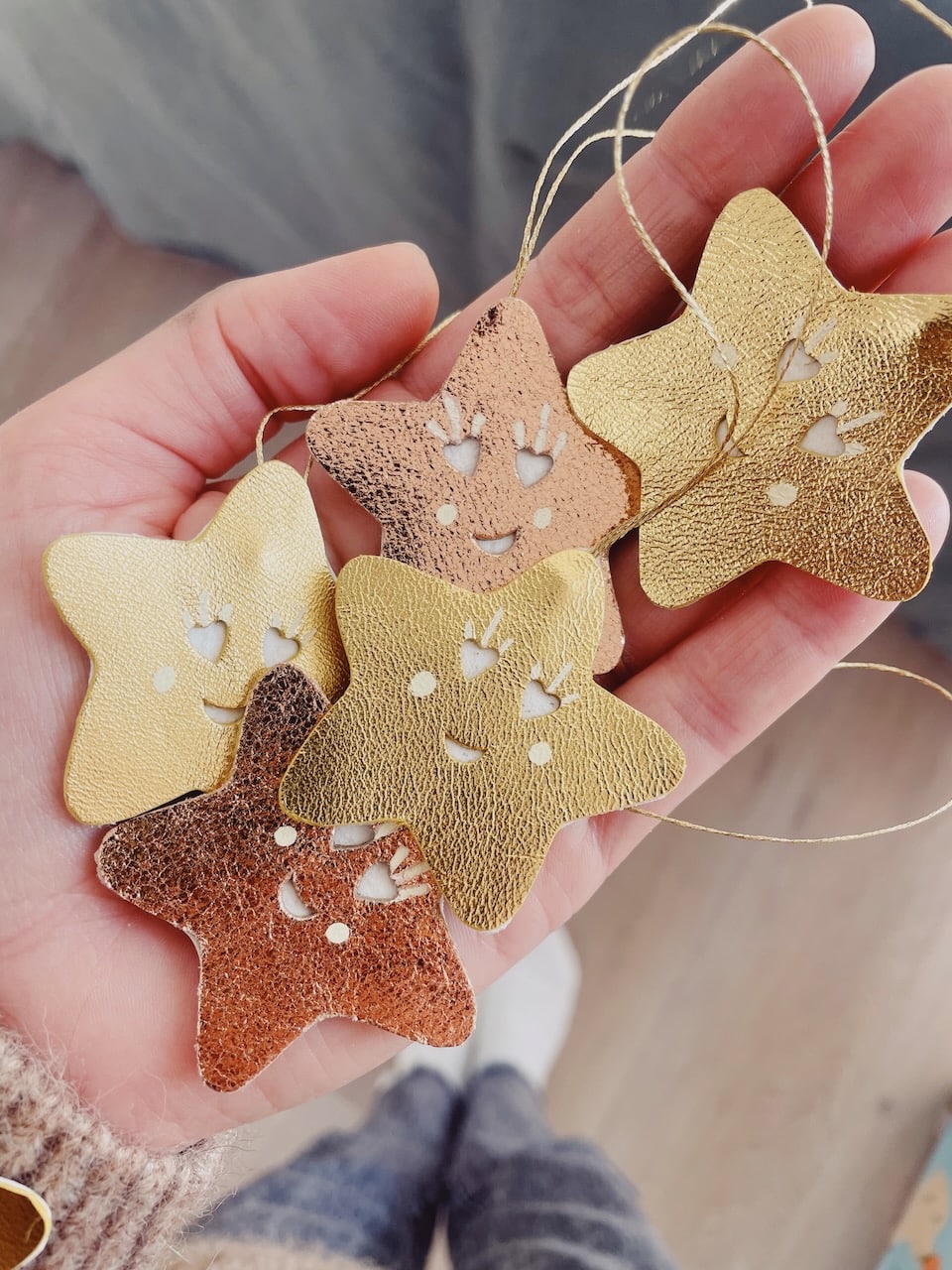 ornement artisanal étoile de sapin durable décoration de Noël made in France © du vent dans mes valises 3
