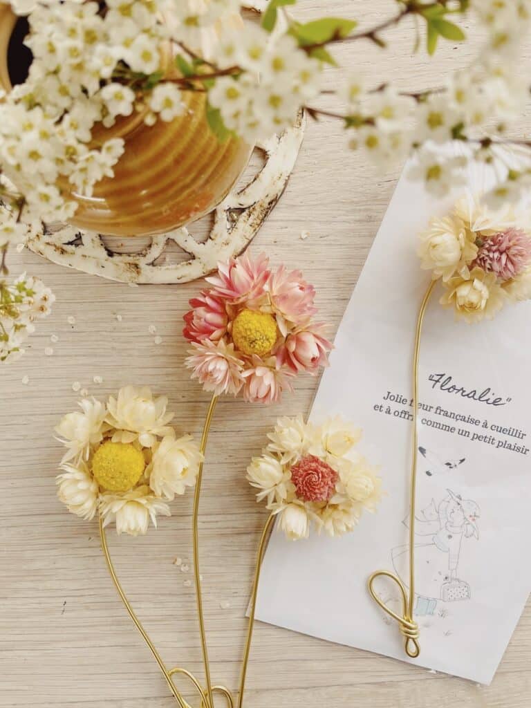 Floralie, jolie fleur séchée française décoration d'intérieure poétique pour la maison © du vent dans mes valises 3