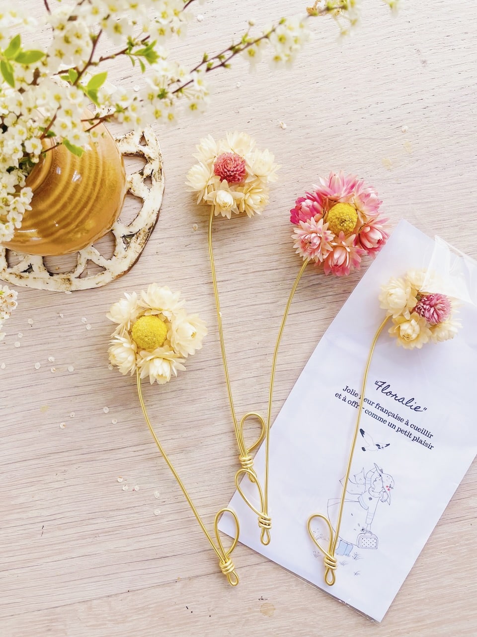 Floralie, jolie fleur séchée française décoration d'intérieure poétique pour la maison © du vent dans mes valises 5