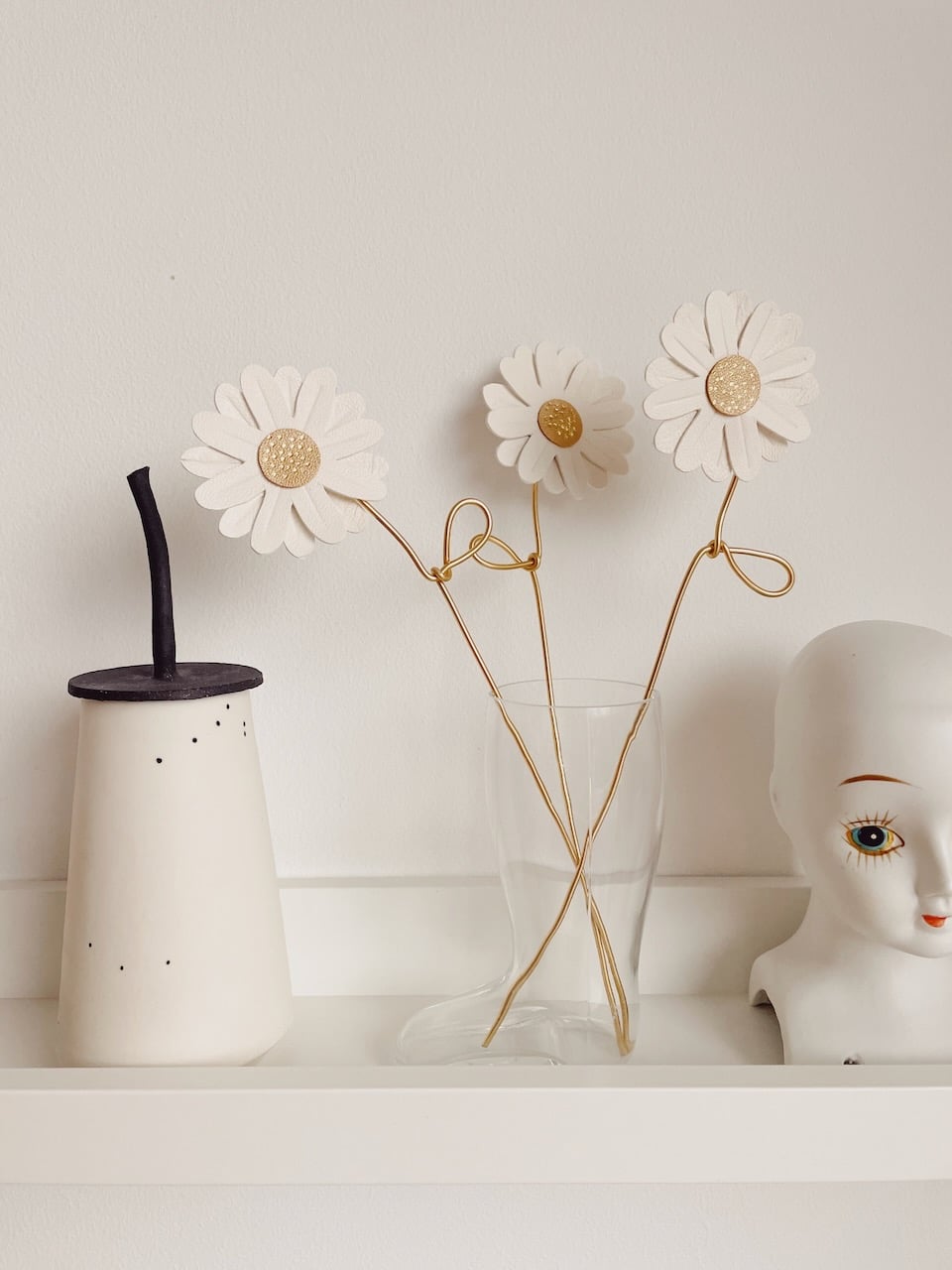 Ensemble de stylos gel d'atelier Marguerite, impression de fleurs