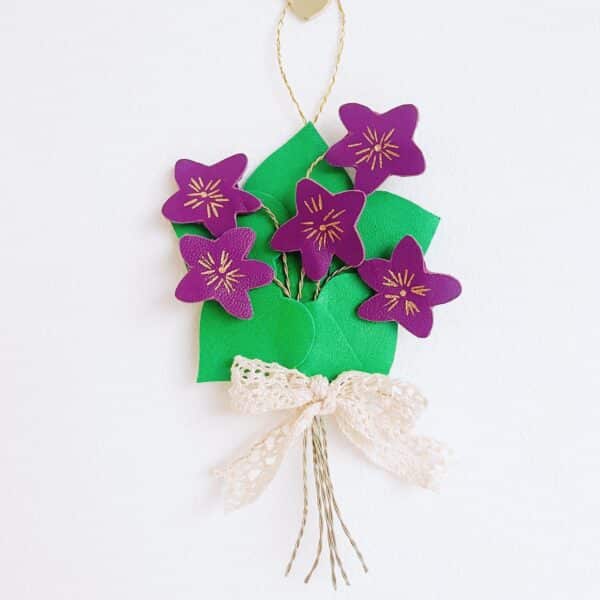Bouquet de violettes décoration florale