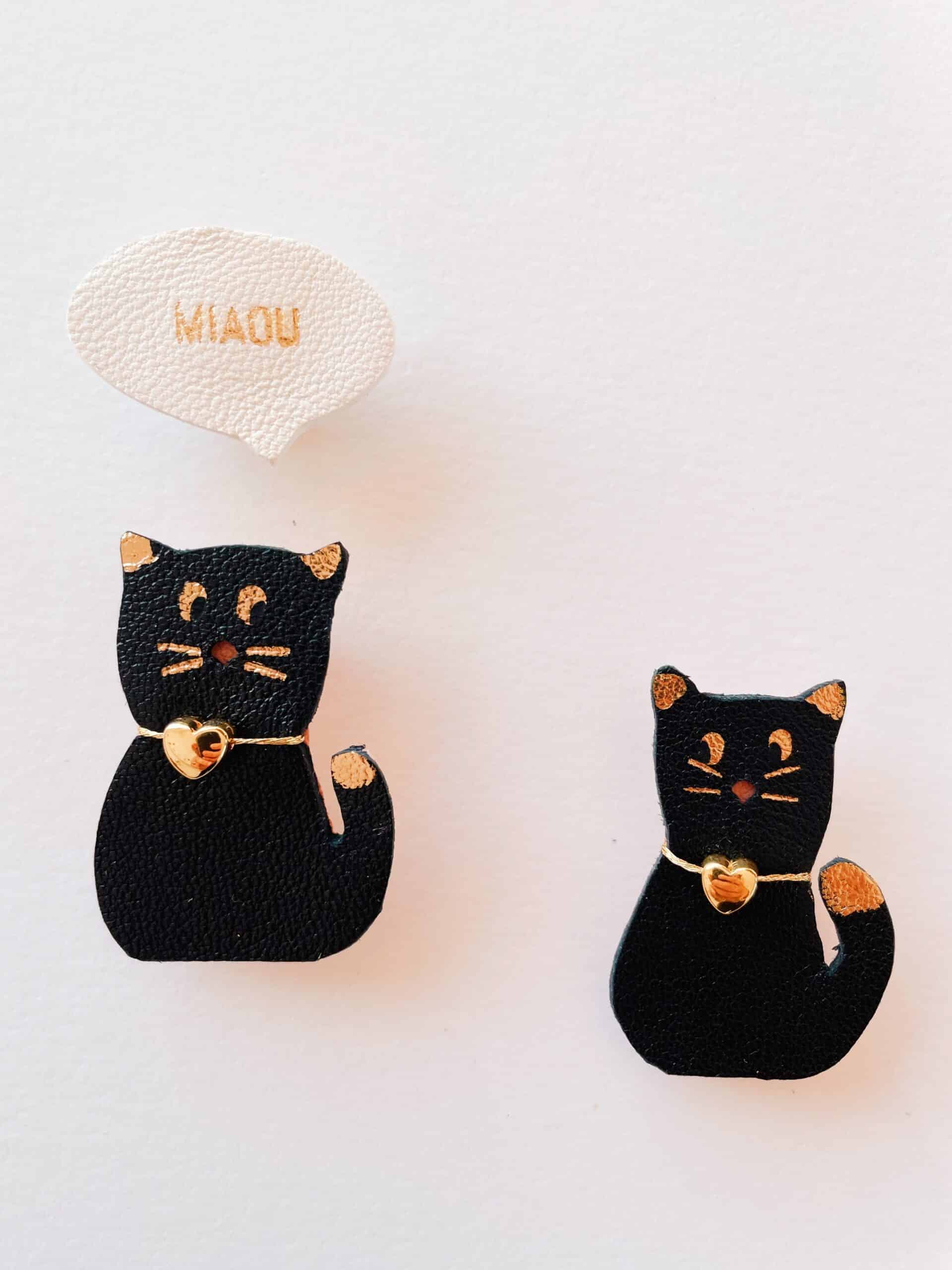 Broche Chat Noir Broche Mignonne En émail Avec Motif Chat Noir Pour Femmes, Filles Broche Chat Amazon