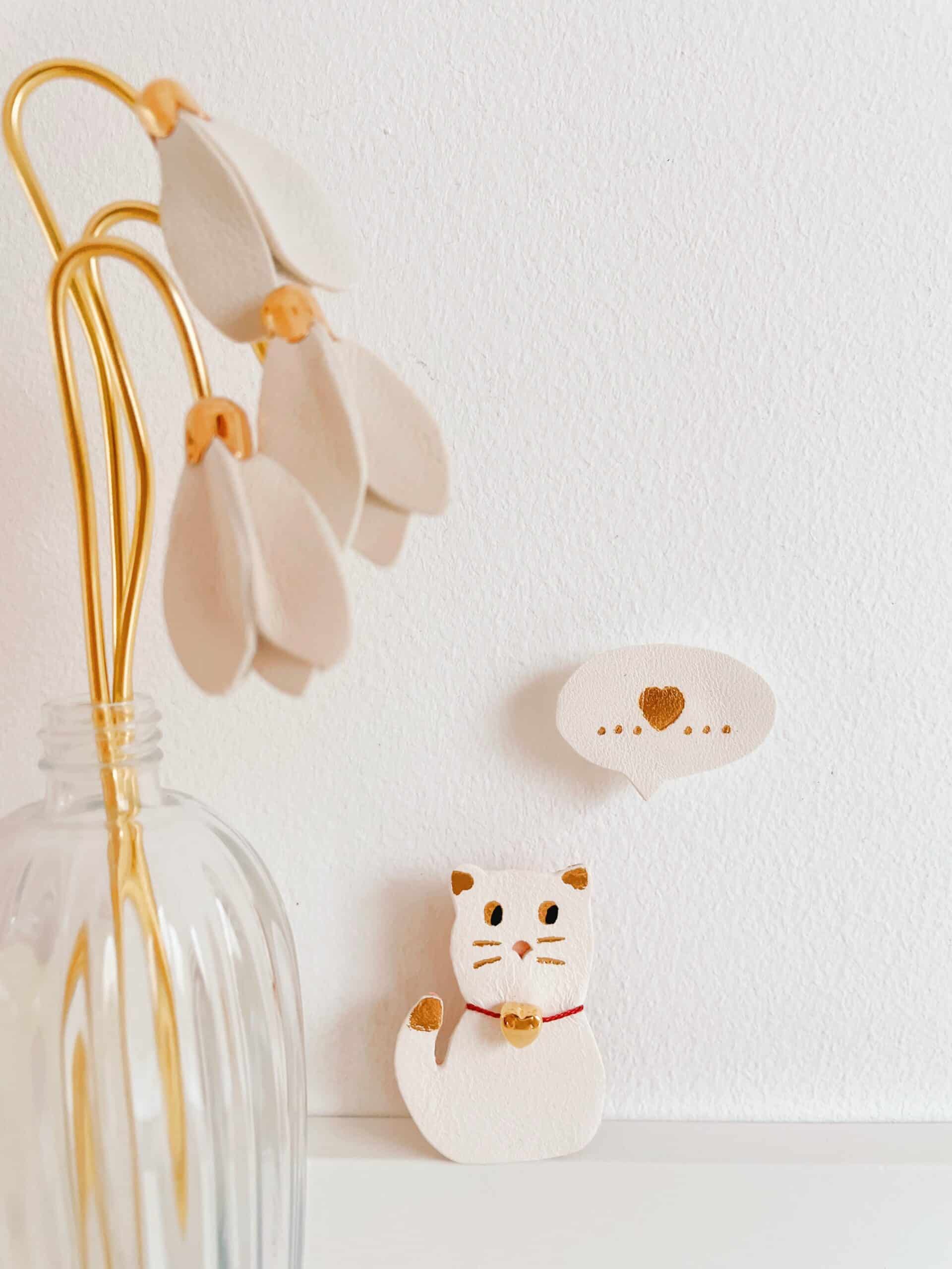 BROCHE CHAT ALLIAGE Animal De Dessin Animé Épingle À Poitrine Pour