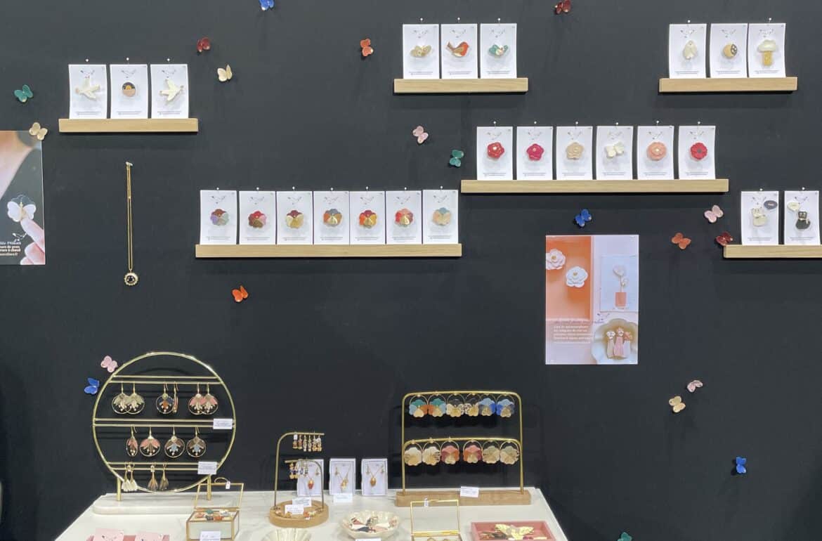 scénographie papillons poétiques pour Salon des Métiers d’Art à Liévin